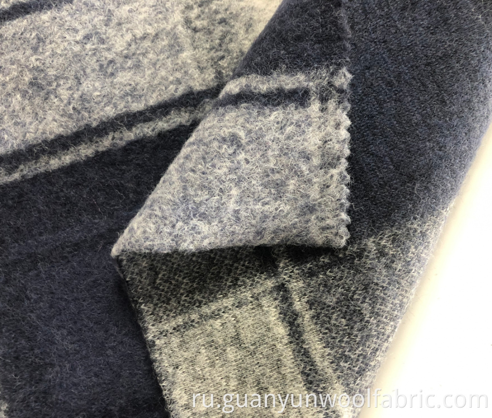 Plaid wool fabric